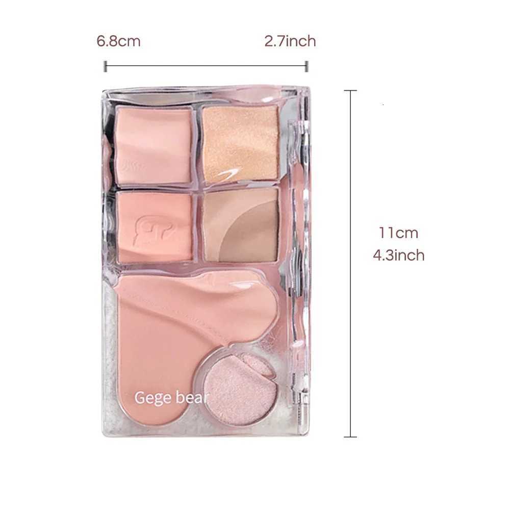 Pinky Heart Gege Bear Eyeshadow Palette Matte Pearlescent Earth Color Sequin LongLasting Eyeshadow And Contour PaletteXJ251027