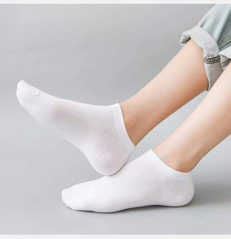 Men's Summer Autumn Black Low-Cut No-Show Sock Odor-Resistant Sweat-Absorbent Athletic Business Casual Invisible Socks with Heel Grip