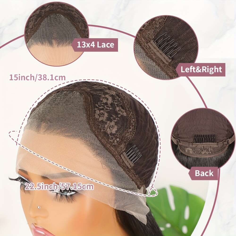 Short Wavy Bob Wigs Black Color Hair 13X4 Free Part 16 Inch Body Wave Synthetic Lace Front Wig Shoulder Length Glueless Pre Plucked For Women Daily Wo