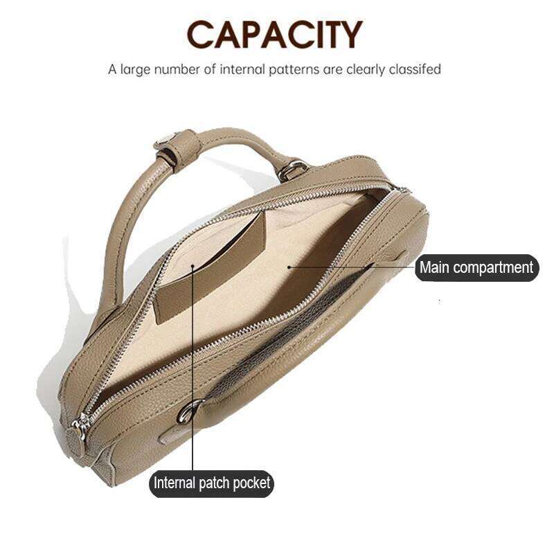 Designer Luxury New Women S Solid Color Genuine Leather Handbag Lady Large Cpacity Sausage Armpit Bag Girls Commuting Single Shoulder Crossbody