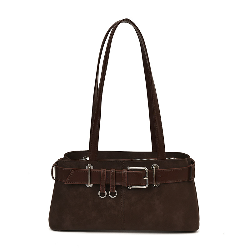 Free shipping designer bag Frosted Handheld Suede Underarm Bag for Women Autumn and Winter New Versatile Large Capacity Shoulder Bag