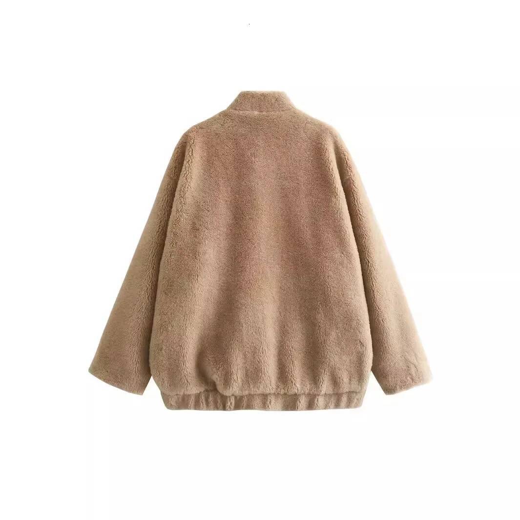 winter jacket women new autumn winter style women's fashion casual fleece pilot jacket with fur and leather integrated top