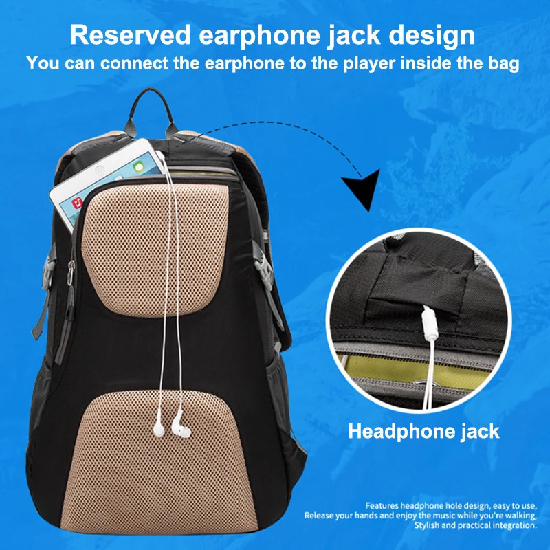 Travel Backpack Mens Womens Highquality Nylon Waterproof Hiking Mountaineering Backpacks Large Capacity Outdoor Sport Bag 251021