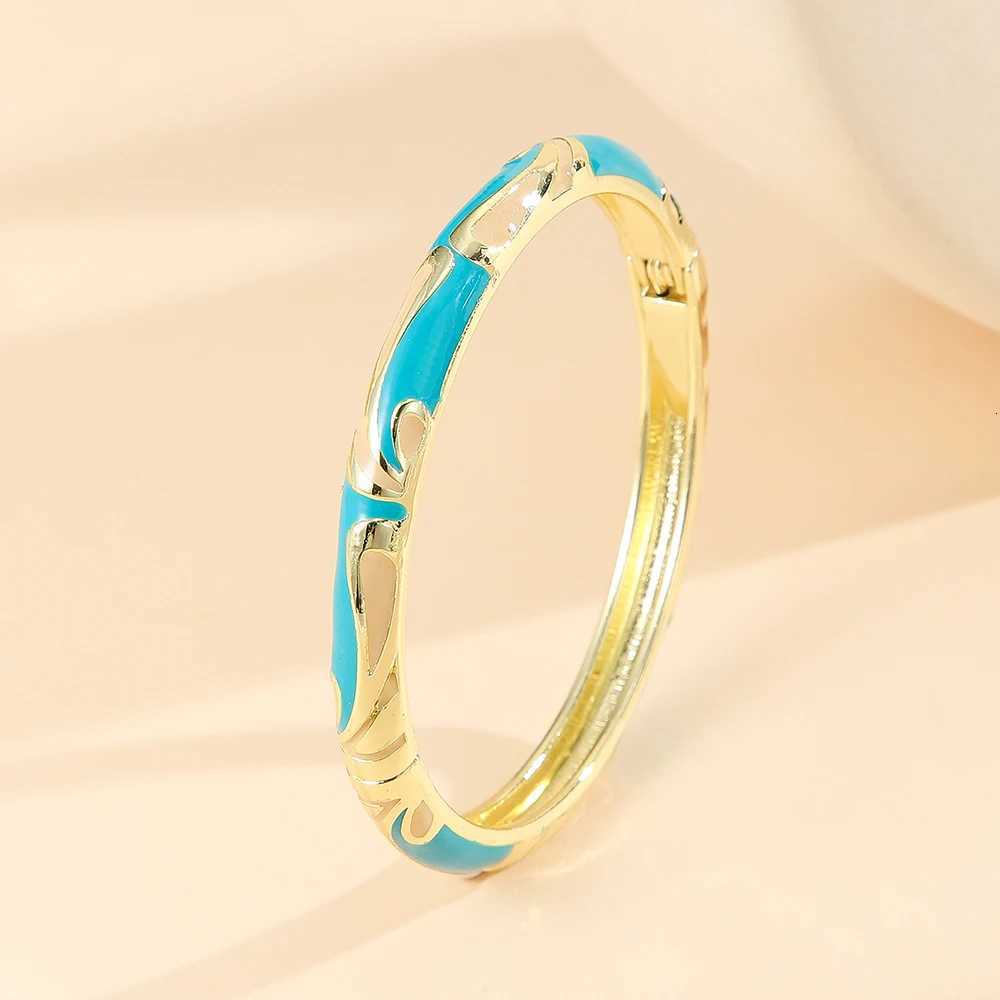 Fashion sty gold plated enamel cloisonne bracet bang jewelry gift it for girls wenW251027