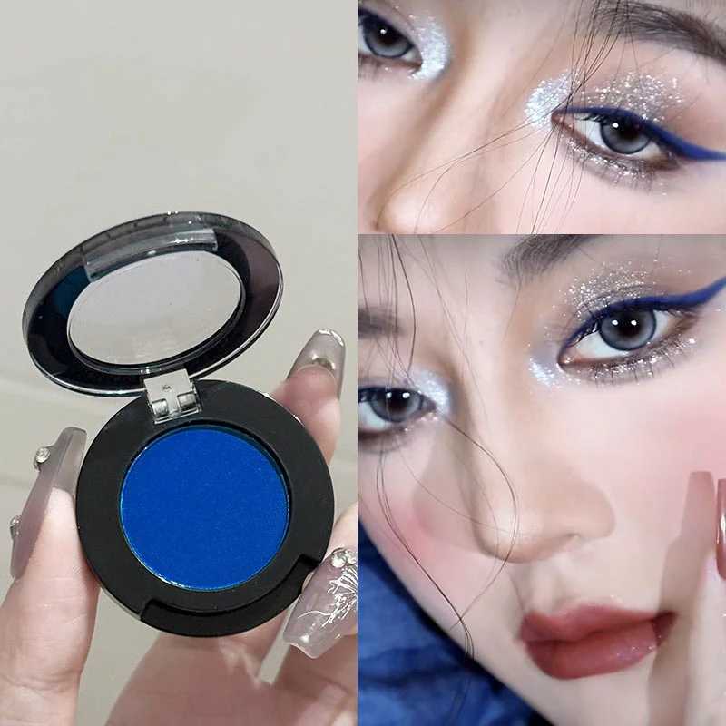 Single Klein Blue Smoked Blue Eye Shadow Palette Gothic Red Pigments Smoked Eye Makeup White Lying Silkworm Eyeshadow EyelinerXJ251027
