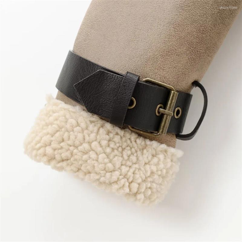 Women's Jackets Autumn European And American Style Retro Loose Buckle Decoration Bottom Double Sided Jacket Coat