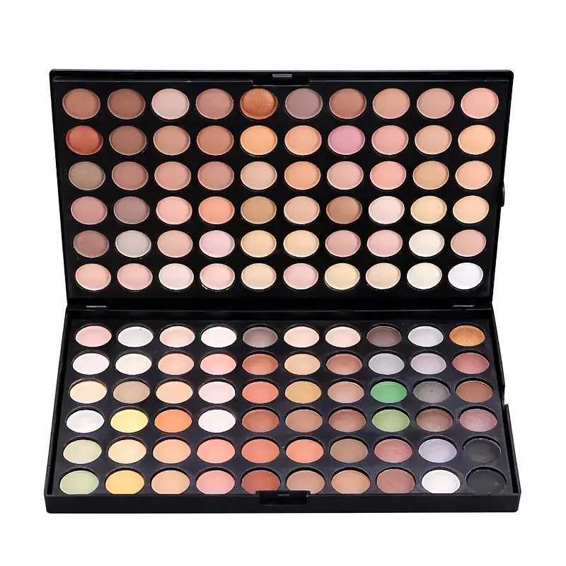 120 Color Eyeshadow Palette with Matte and Shimmer Effects Nude Warm Tones for Parties Events and Professional Makeup ArtistryXJ251027