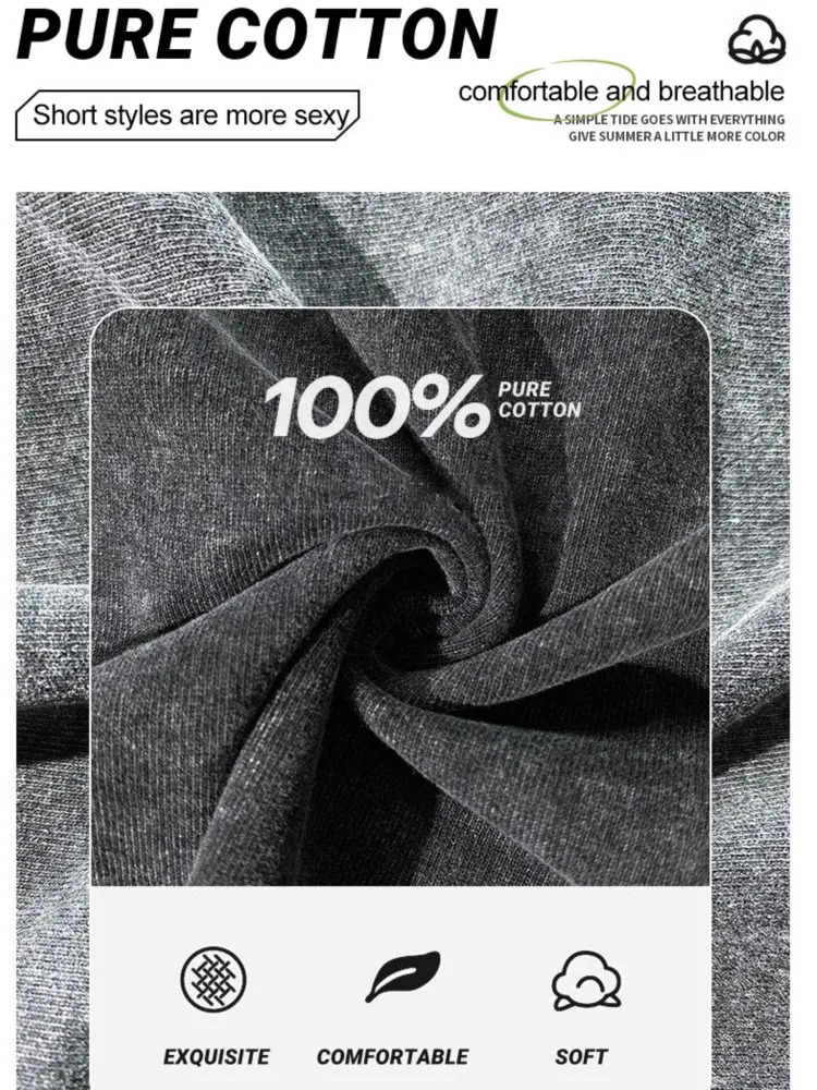 100 Cotton Washed TShirts For Women Loose ONeck Crop Tops Y2k Street Female Clothes Summer Casual Vintage Short Sleeve Tees 251027