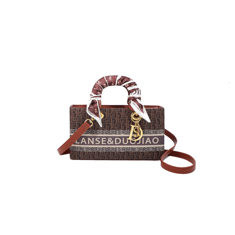 Free shipping designer bag Embroidered Horizontal Bag for Women New Versatile Handbag Large Capacity Single Shoulder Crossbody Bag