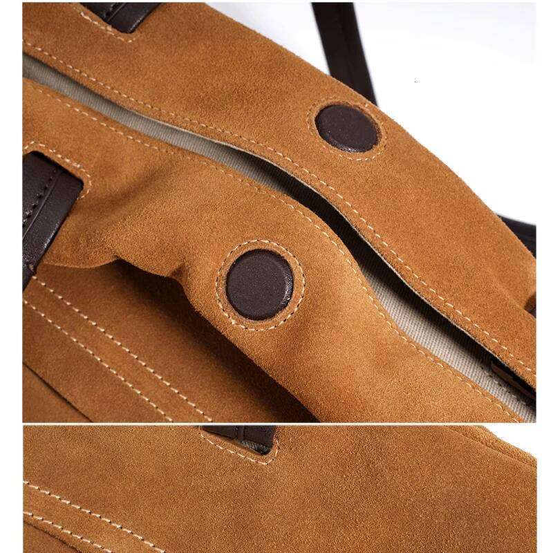 Designer Luxury Wholesale Women Suede Tote Lady Fall Winter Frosted Split Leather Large Capacity Fashion Handbag Female Trendy Shoulder Bag