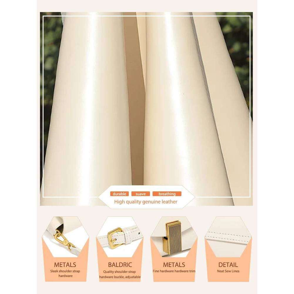 Zency Niche Two Layer Leather Handbag For Women 2025 Fashion Trendy Shoulder Commuter Underarm Crossbody Flap Bag