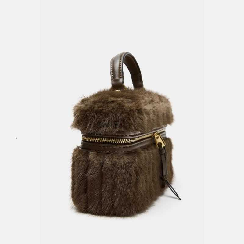 FAUX FUR RIGID BAG New Fashionable Handbag Purse For Women Shoulder Bags Luxury Designer Small for Ladies Elegant Y251027