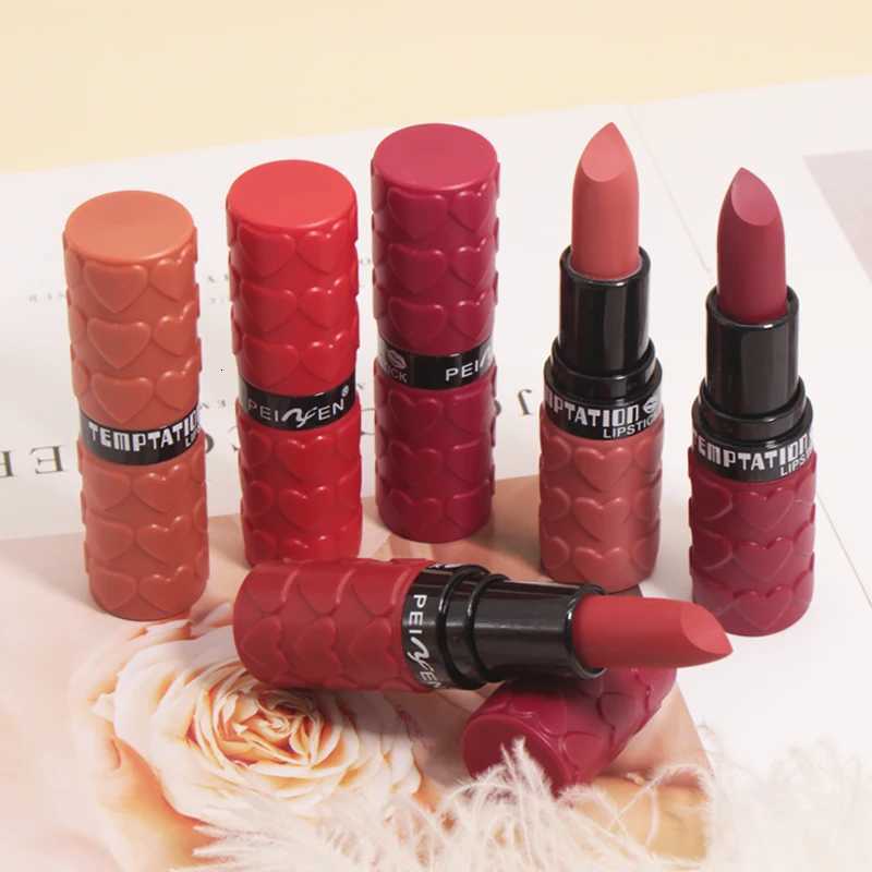 Matte Lipstick Set 6 Colors Velvet Smooth Nude Lip Stick Long Lasting Moisturizing and Waterproof NonStick Cosmetic Gifts W251027