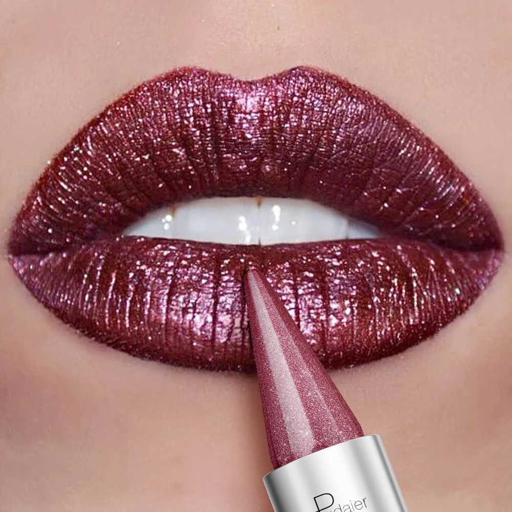 Alluring Purple Pearl Lipstick waterproof and longlasting with a metallic texture featuring a shimmering effect on the lips W251027
