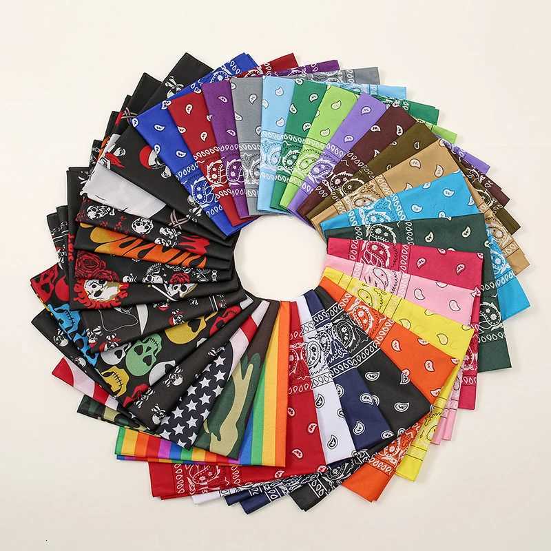 Bohian Print Bandana Paisy Printed bands Hiphop Kerchi Outdoor Unisex band Wrist Wraps Face Mask HandkerchiW251027