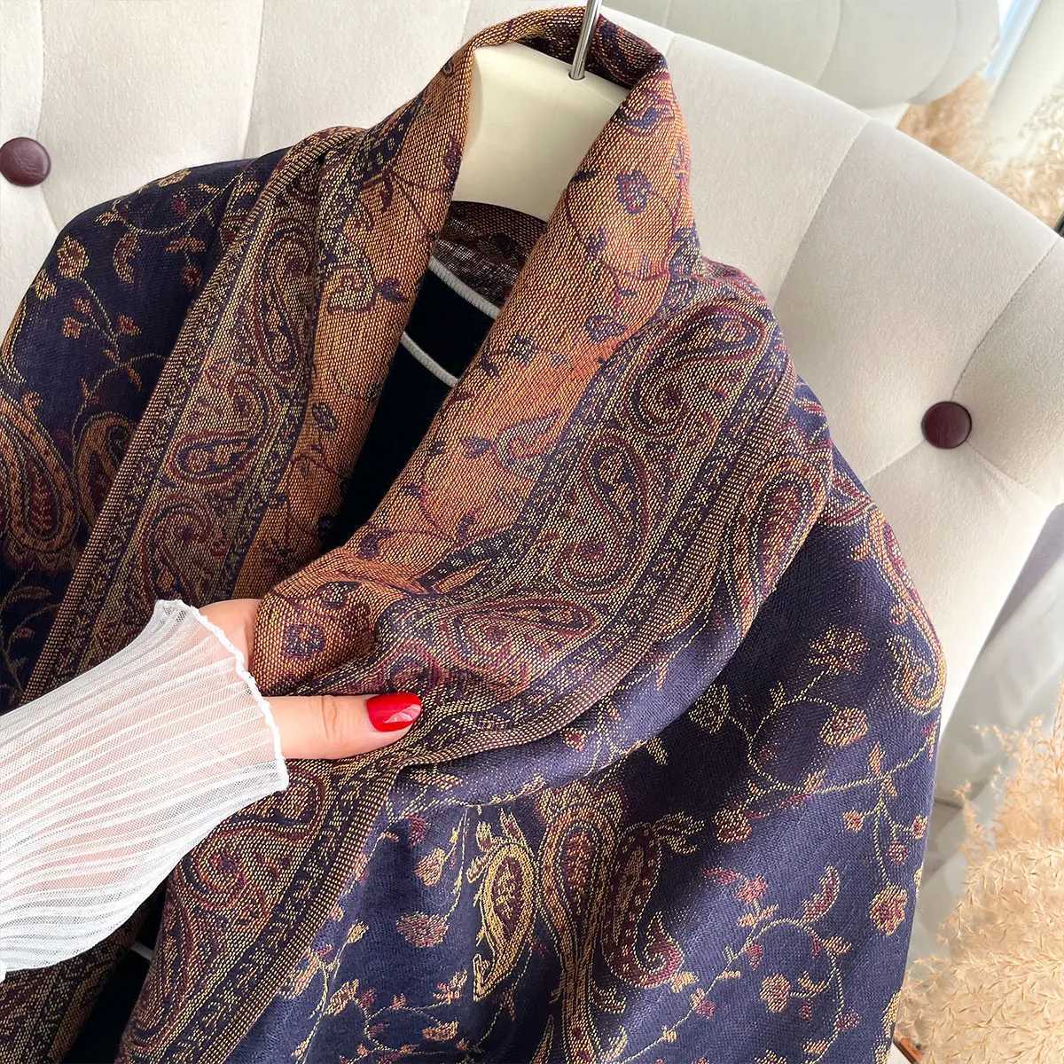 2025 Bohia Pashmina Hijab Scarf Long Muslim Shawl Fa Foard Soft Tuan Wraps For Wen band Luxury BrandW251027