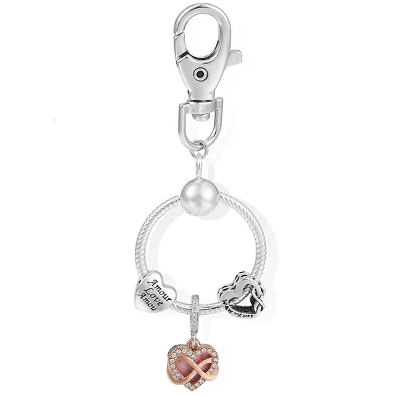 BAOPON Fashion Shinning Infinite Love MOM Charm Keychain Car Key For Women Men Bag Accessories Jewelry Gift Specil Offer 251021