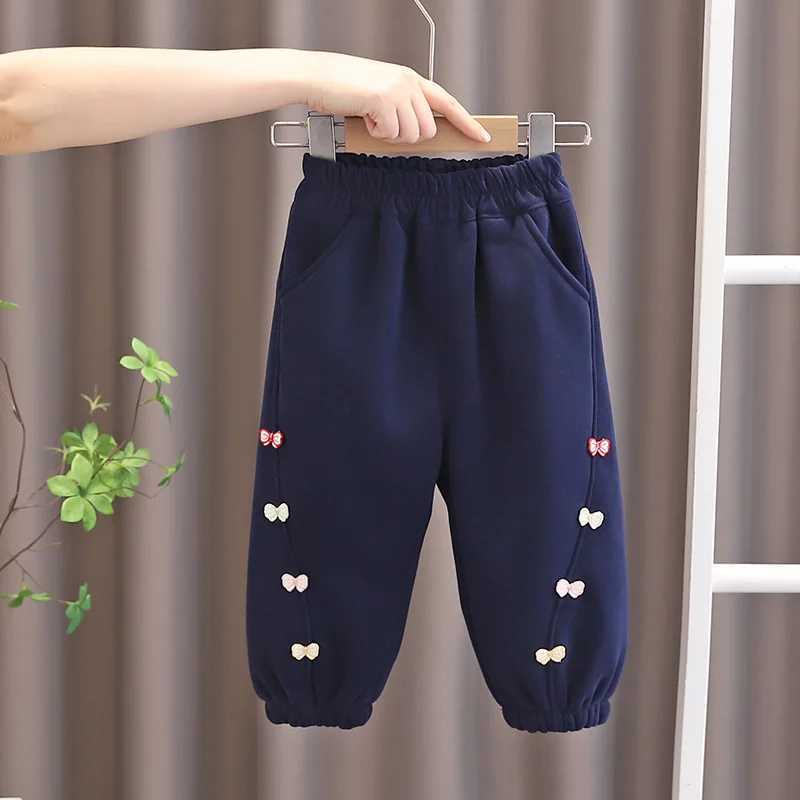 New Autumn Winter Baby Girls Clothes Children Casual Printed Thicken Warm Pants Toddler Clothing Kids Trousers Infant SportswearT251027