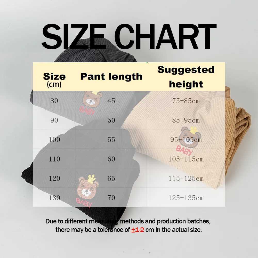 1pc Autumn Winter Childrens Warm Pants Velvet Corduroy Cute Cartoon Bear Kids Loose Solid Color Thickened Casual PantsT251027