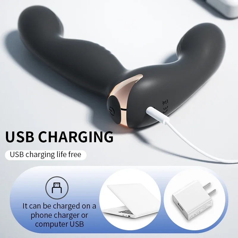 Prostate Massage Vibrator for Men Remote Control Finger Shape Butt Plug Silicone Masturbator Adult Sex Toy G-Spot Stimulator LL-2122