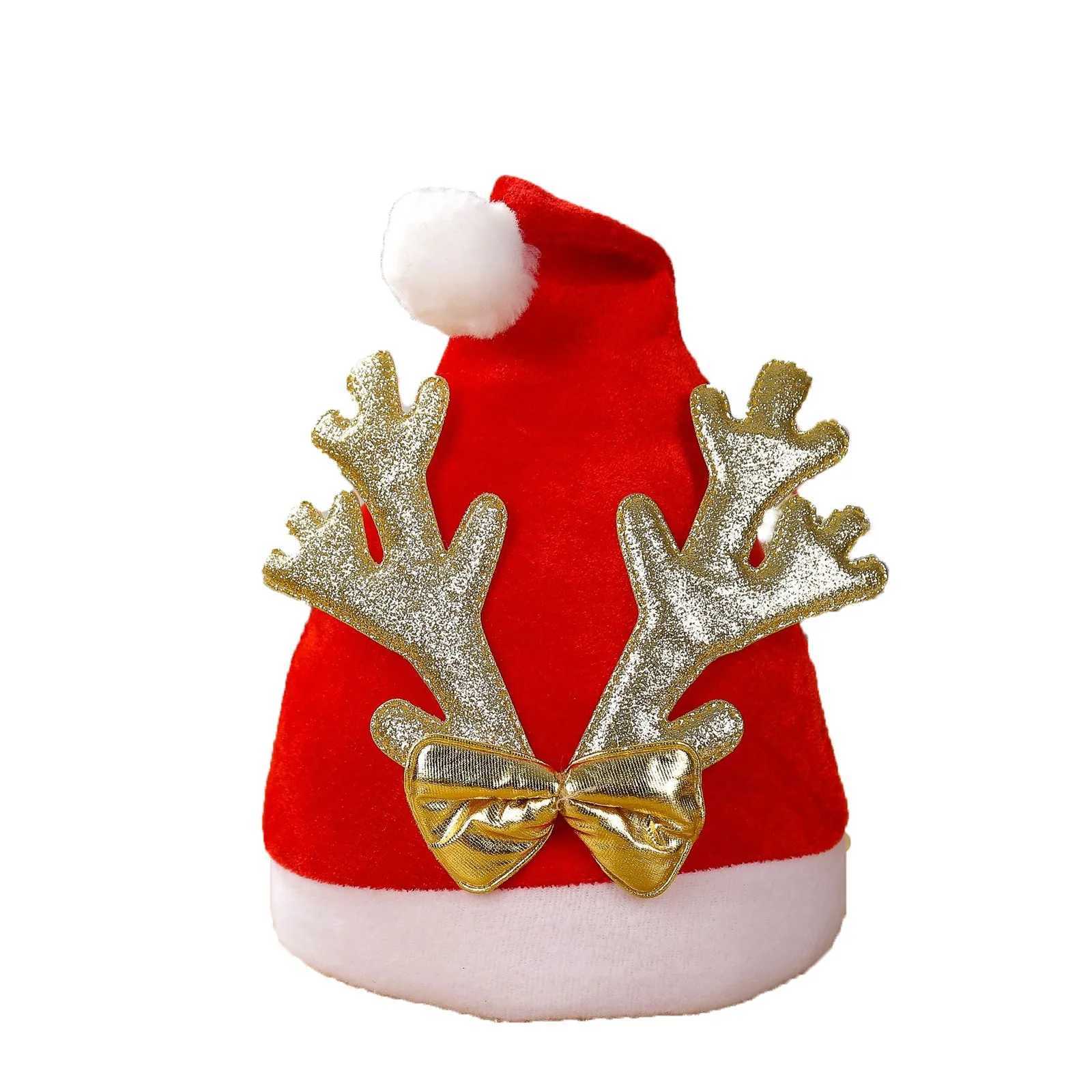 1PCS Merry Christmas Hat New Year Navidad Cap Snowman Elk Santa Claus Hats For Kids Children Adult Xmas Gift Decoration 2025W251027