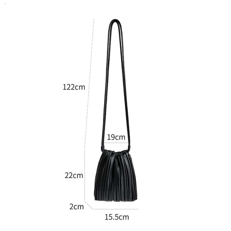 Summer Fashion Crossbody Bag Womens PU Single Shoulder Mini Bag Versatile Pleated Casual Small Square Bag 251027