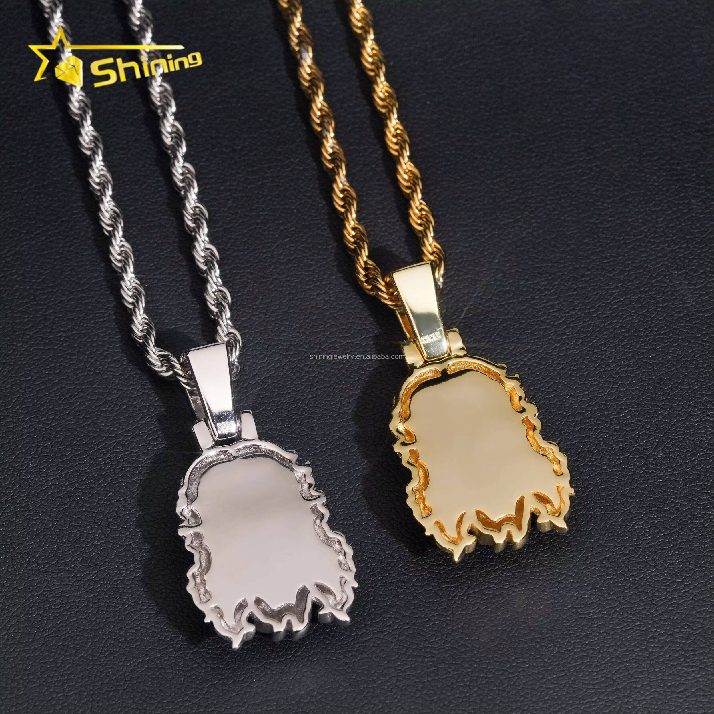 Pass Diamond Tester Wholesale Price Jewelry Hip Hop Iced Out VVS1 Moissanite Diamond S925 Silver Religious Jesus Pendant