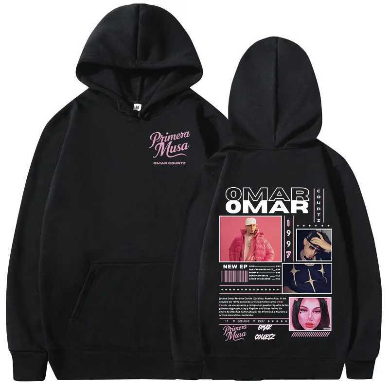 Omar Courtz Primera Musa Album Tour Merch Hoodies Mens Women Fashion Hooded Sweatshirts Hip Hop Oversized Pullovers Streetwear W251027