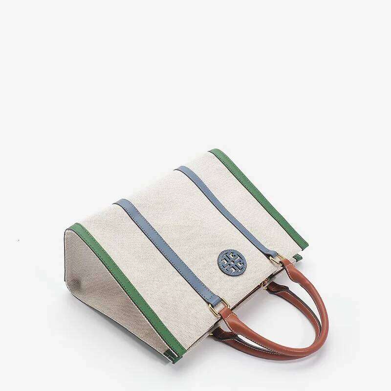 TB Fashion Women's Canvas Versatile One Shoulder Oblique Span Large CapacityHandbag Famous Designer Cc Gg Sac