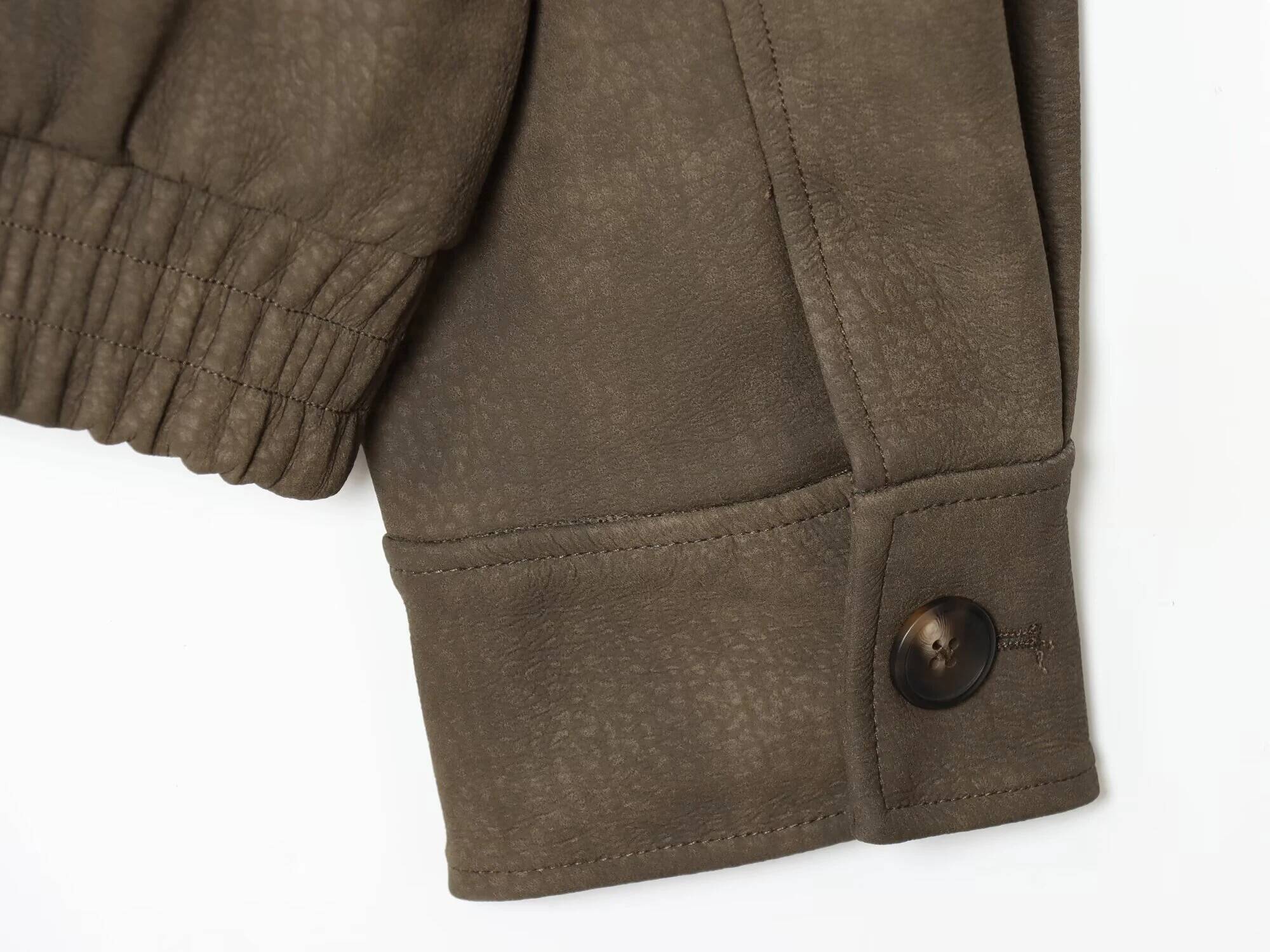 winter jacket women Autumn New Product Women's Clothing American style Flip Anti Veet Effect Detachable Collar Jacket Coat