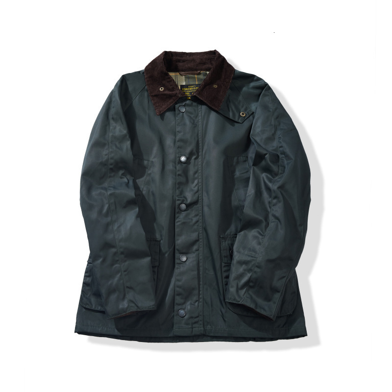 OKONKWO Zhang Songwen Same Style Hunting Wax Jacket MidLength Trench Coat BEAUFORT WaistCinching Version w250825