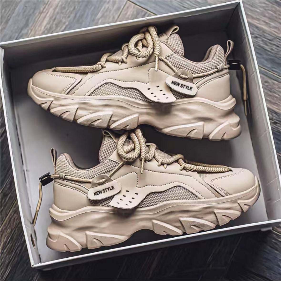 Top designer black and white men's and women's sports shoes, classic panda blue and cold gray platform height-increasing breathable outdoor 