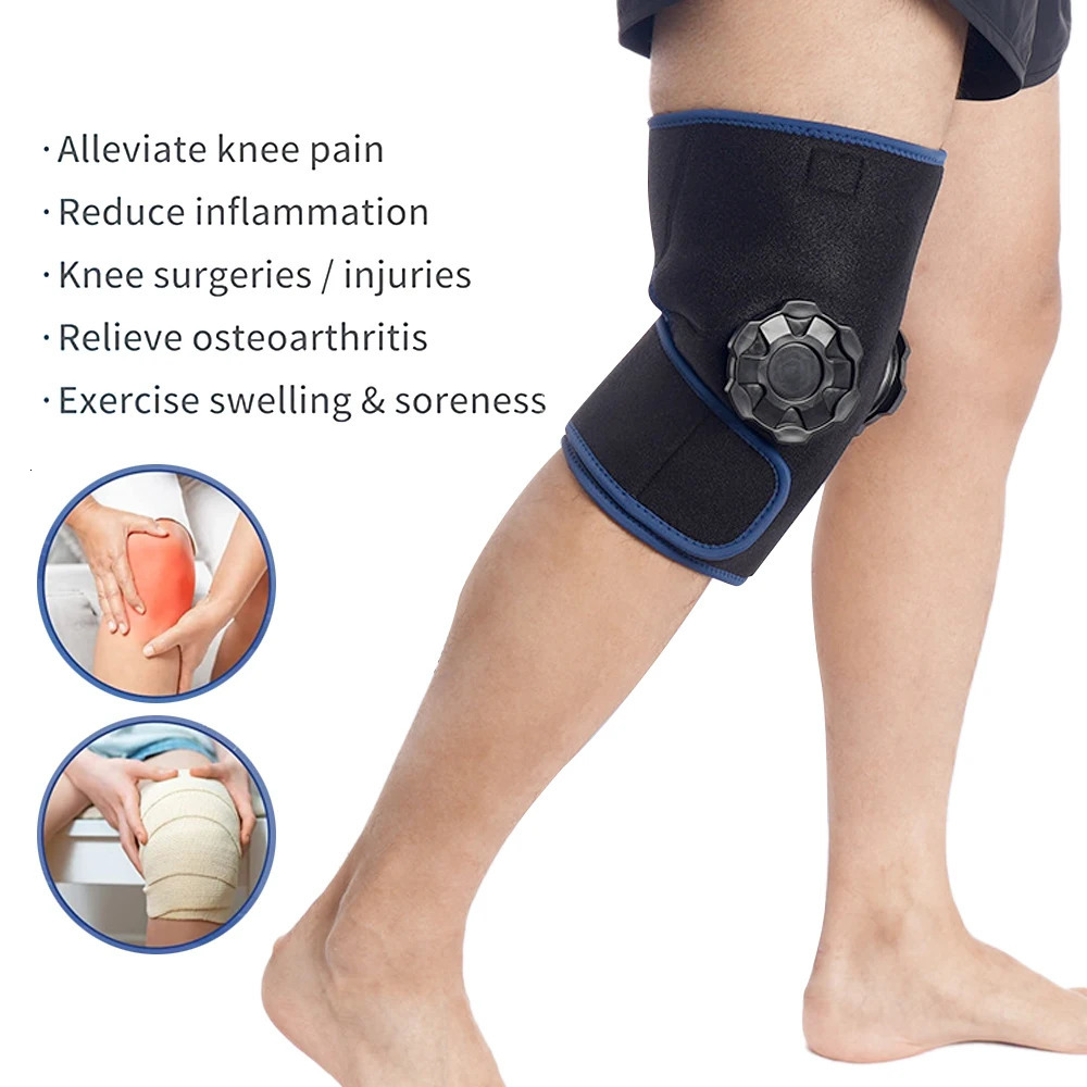 Knee Ice Wrap Pads with Ice Bag Compression for Knee Reusable Ice Pack Cold Therapy For Sprains Muscle Pain Relief Bruises 251023