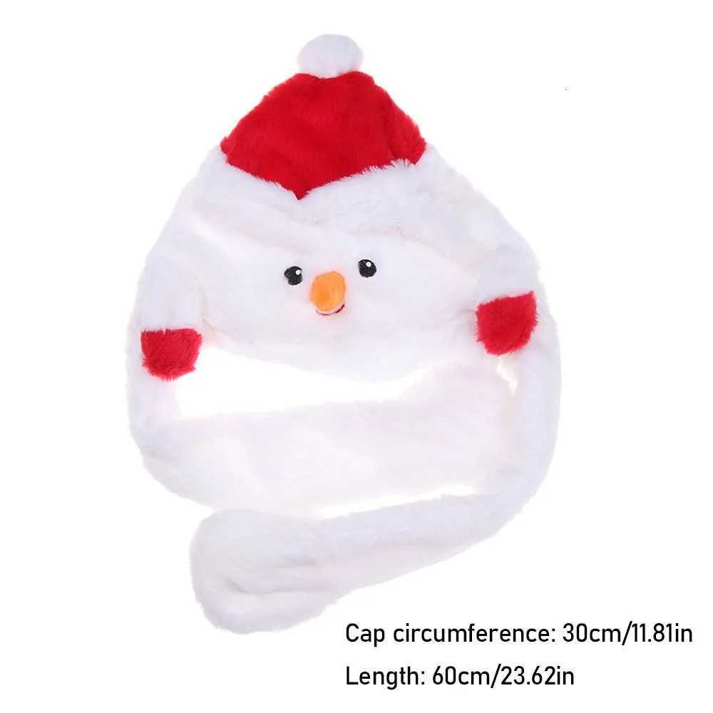 Party Supplies with Ears Will Move Santa Claus Hat with Air Bags Soft Christmas Hats Snowman Hat KidsW251027