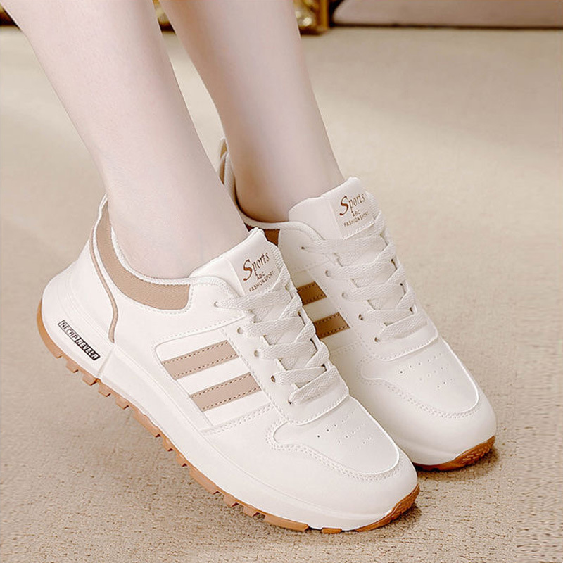 Free shipping Designer Casual Shoes Fashion Big Size Pu Leather Thick Sole Sneakers for Women Sport Running Walking