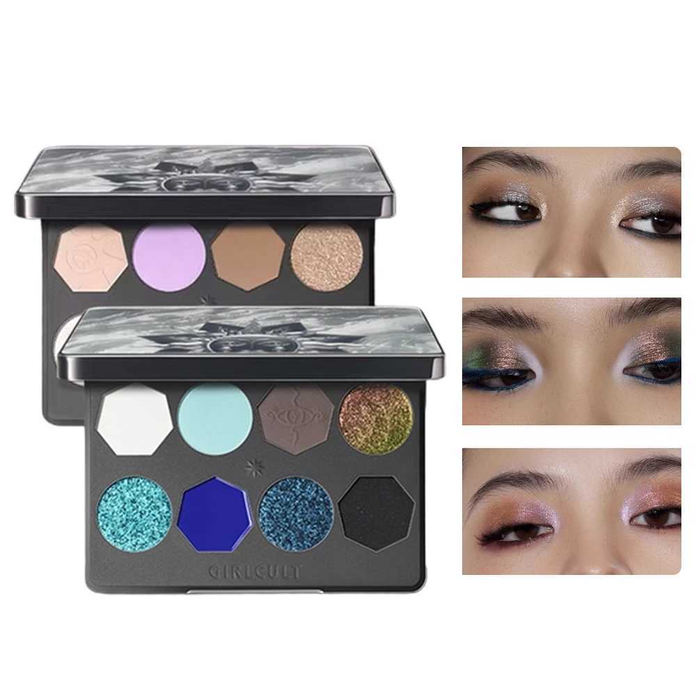 Girlcult 8 Color Eyeshadow Palette Smoky Neutral Duochrome Long Lasting Highly Pigmented Matte Shimmer Makeup for Daily GlamXJ251027