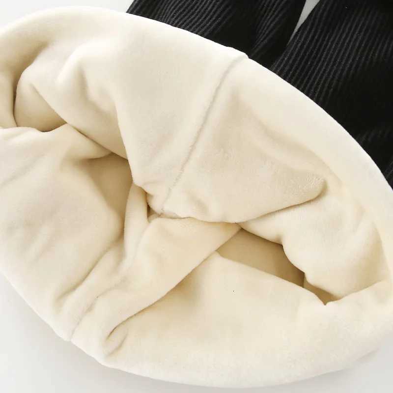 Childrens Autumn Winter Trendy Kids Boys Girls Leggings Plush Thick Pants Keep Warm Trousers Wear Versatile Threaded PantsT251027