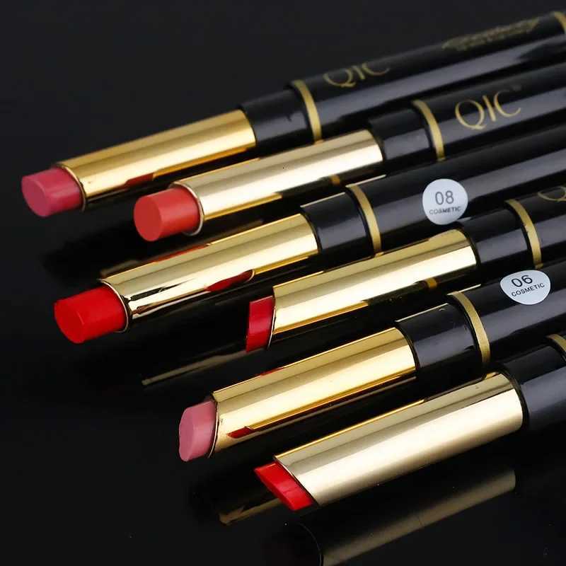 QIC Chinicai Double Ended Lipstick Pen Waterproof NonMakeup Holding Makeup ColorRendering 2in Thin Tube Lipstick Lip Liner W251027
