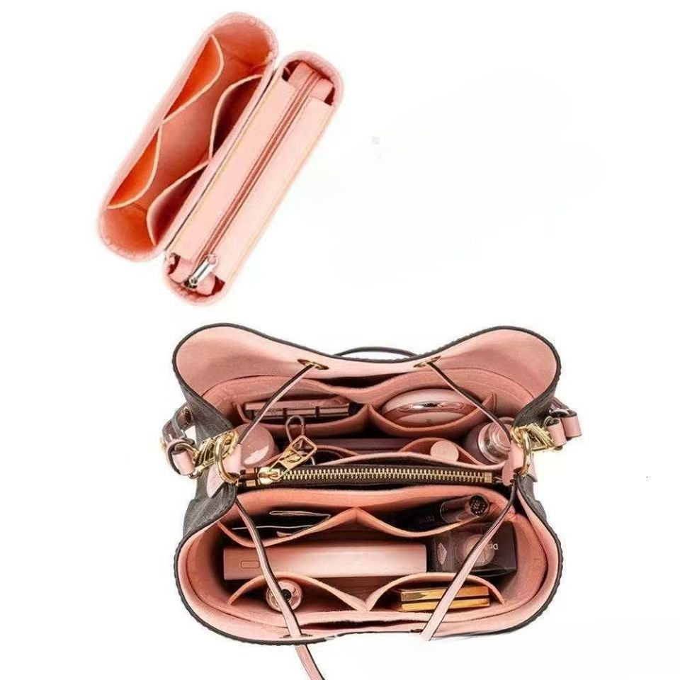 Designer felt inner bag, new bucket bag, lined storage bag, fashionable universal drawstring bag, inner bag