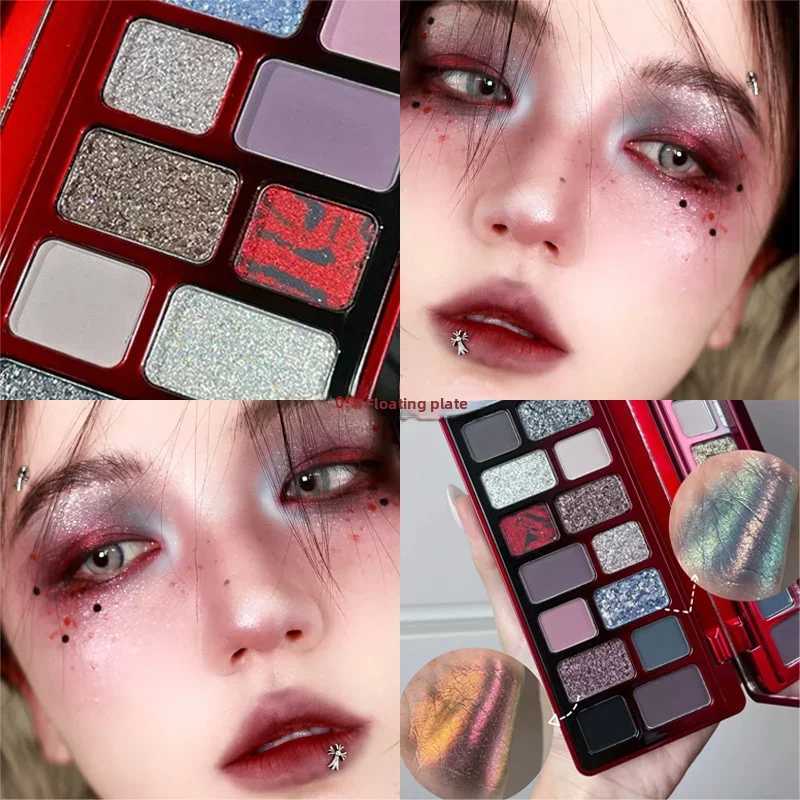 16 Color Green Pearl Eyeshadow Palette Waterproof LongLasting Diamond Shimmer Sparkling Crystal Eye Makeup for CosplayXJ251027