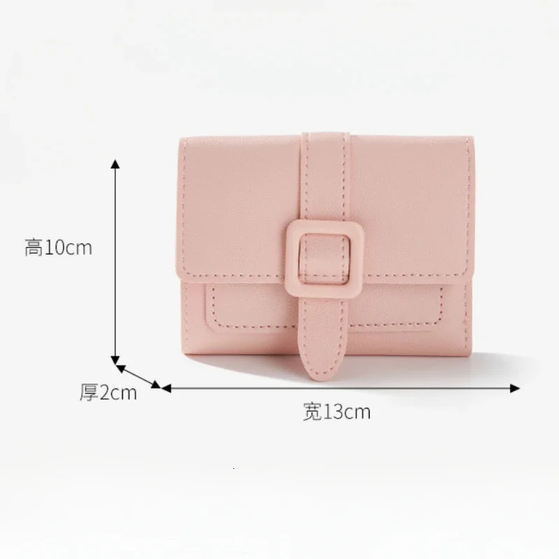 Women Small Wallets PU Leather Card Holder Mini Cute Candy Color Coin Purse Ladies Solid Purses 251020 Y260206