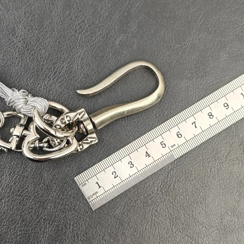 Minimalism Stainless Steel Pants Chain Copper Buckle Head Punk Mens And Womens Hiphop Rock Ones Waist Accessories 251024