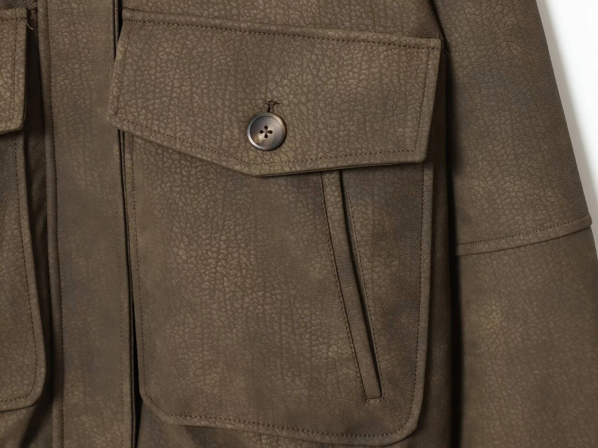 winter jacket women Autumn New Product Women's Clothing American style Flip Anti Veet Effect Detachable Collar Jacket Coat