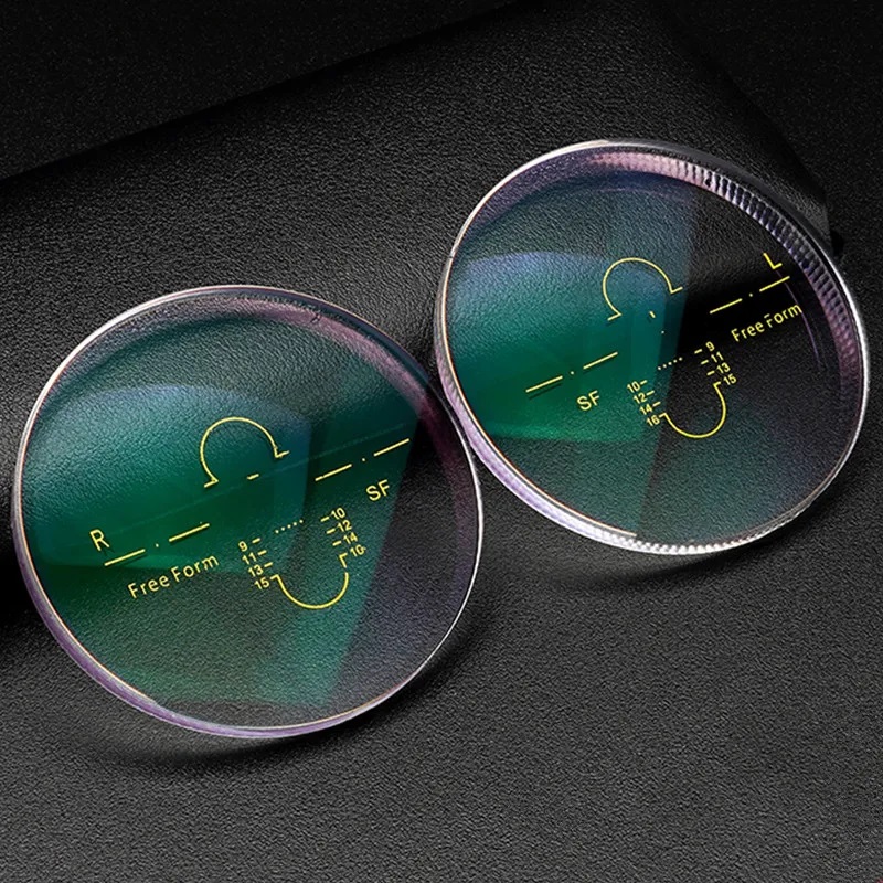 RX-lens 1.60 HMC+EMI soft-wear inside-progressive design 14mm corridor muti-focus nolines glasses lenses for Prescription eyeglasses eyewear goggles