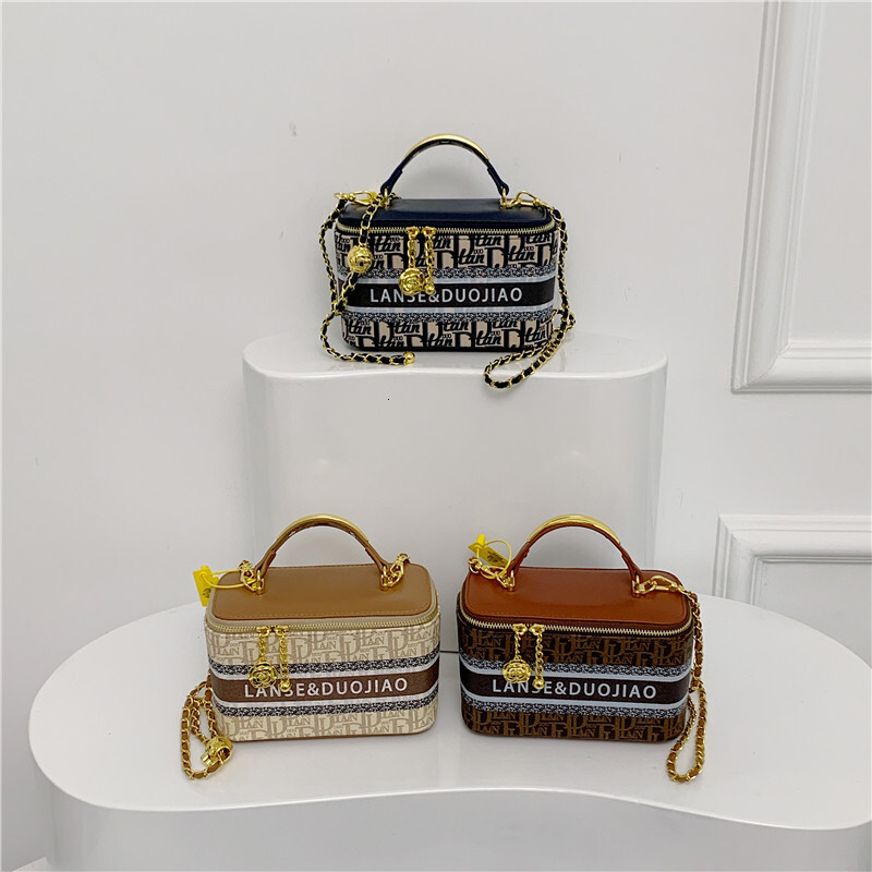 Free shipping designer bag High-end Niche Design Printed Box Bag for Women New Commuter Single Shoulder Crossbody Small Square Bag