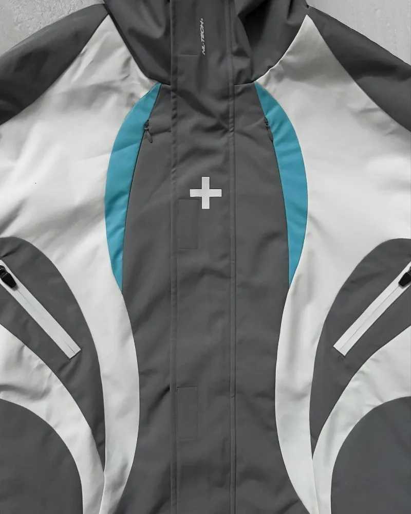 American Fashion Punk Fashion Oversized Hoodie Mens Y2K Dress Hip Hop Harajuku Loose Zipper Sweater Hoodie for Couples W251027