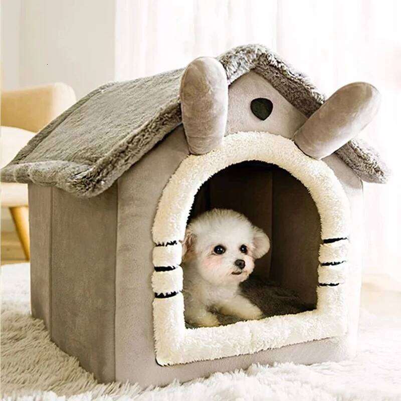 designer brand Indoor Warm Soft Pet Tent House Dog Kennel Cat Bed with Removable Cushion Suitable for Small Medium Large Pets Ind