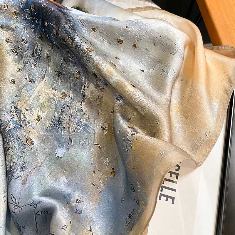 Silk Scarf Wen Mberry Luxury High Quality Square Fashion Print Hair Neckerchi Lady Shawl Wraps Hijab Bandana ScarvesW251027