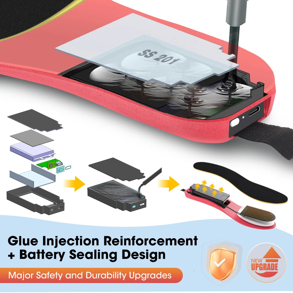 Cordless Heated Shoe Insoles APP Control Electric Foot Warming Pad Feet Warmer Sock Pad Mat Winter Heating Insole Winter Warm251020