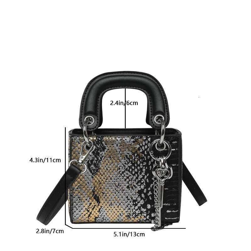 Designer Bag Luxury Bag Fashion Classic Women's Mini Handbag Small Square Designed Brand Shoulder Serpentine Vacation Crossbody Bag